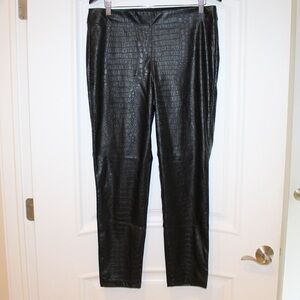 Max Studio black reptile print leggings (women’s XL) (NWT)